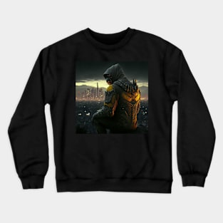 Cyberpunk Cyborg Guardian Shadow Stalker Crewneck Sweatshirt